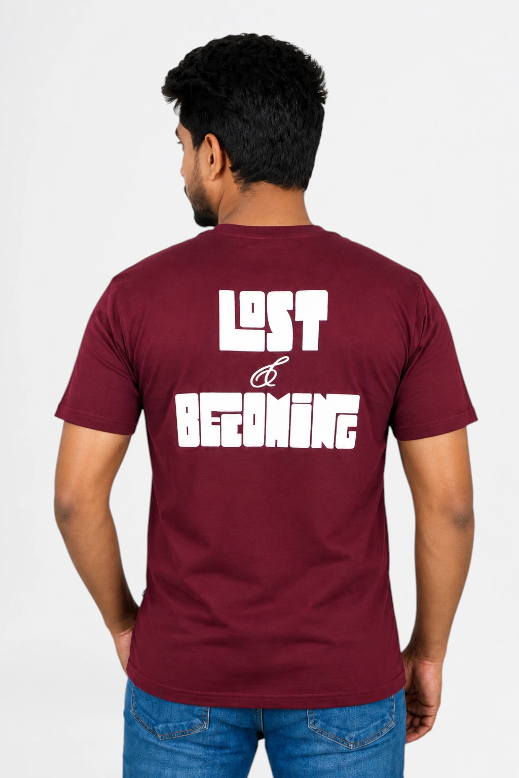After Hours Tee Maroon T-Shirt - Image 3